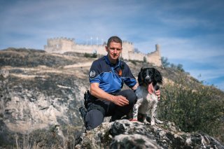 Riko a pu rejoindre la police régionale des villes du centre avec son maître-chien Patrick Chammartin